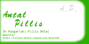 antal pillis business card